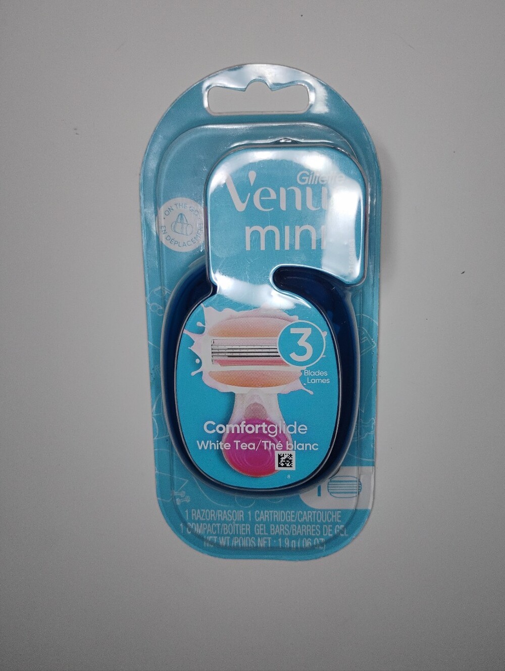 Gillette Venus Glide Travel Mini Razor White Tea